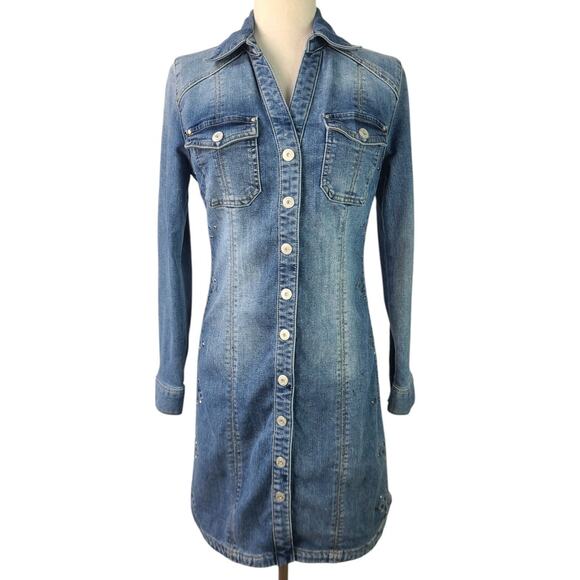 INC International Concepts Dresses & Skirts - INC International Concepts Light Blue Button-Down Dress